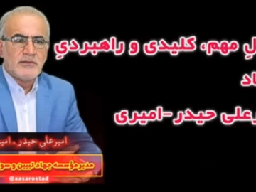 تحلیلِ بسیار مهم، کلیدی و راهبردیِ استاد امیرعلی حیدر-امیری